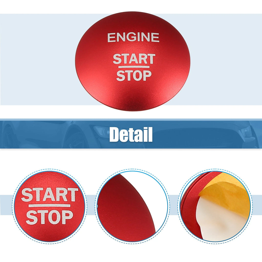 Engine Start Stop Button Cover Trim Sticker for Mercedes-Benz E-Class (2017–2023)