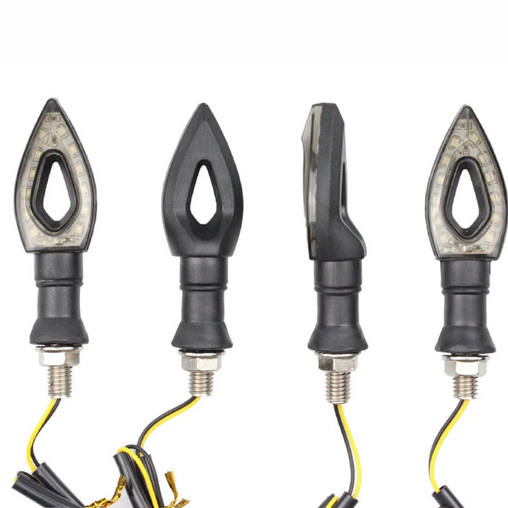 4X LED Turn Signal Indicators for Motorcycle (12V)