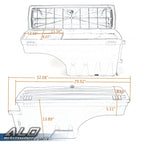 2X Truck Bed Storage Tool Box for Chevy Silverado GMC Sierra 1500