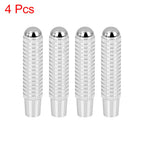 4Pcs Silver Tone Aluminum Alloy Door Lock Knobs for Mercedes-Benz
