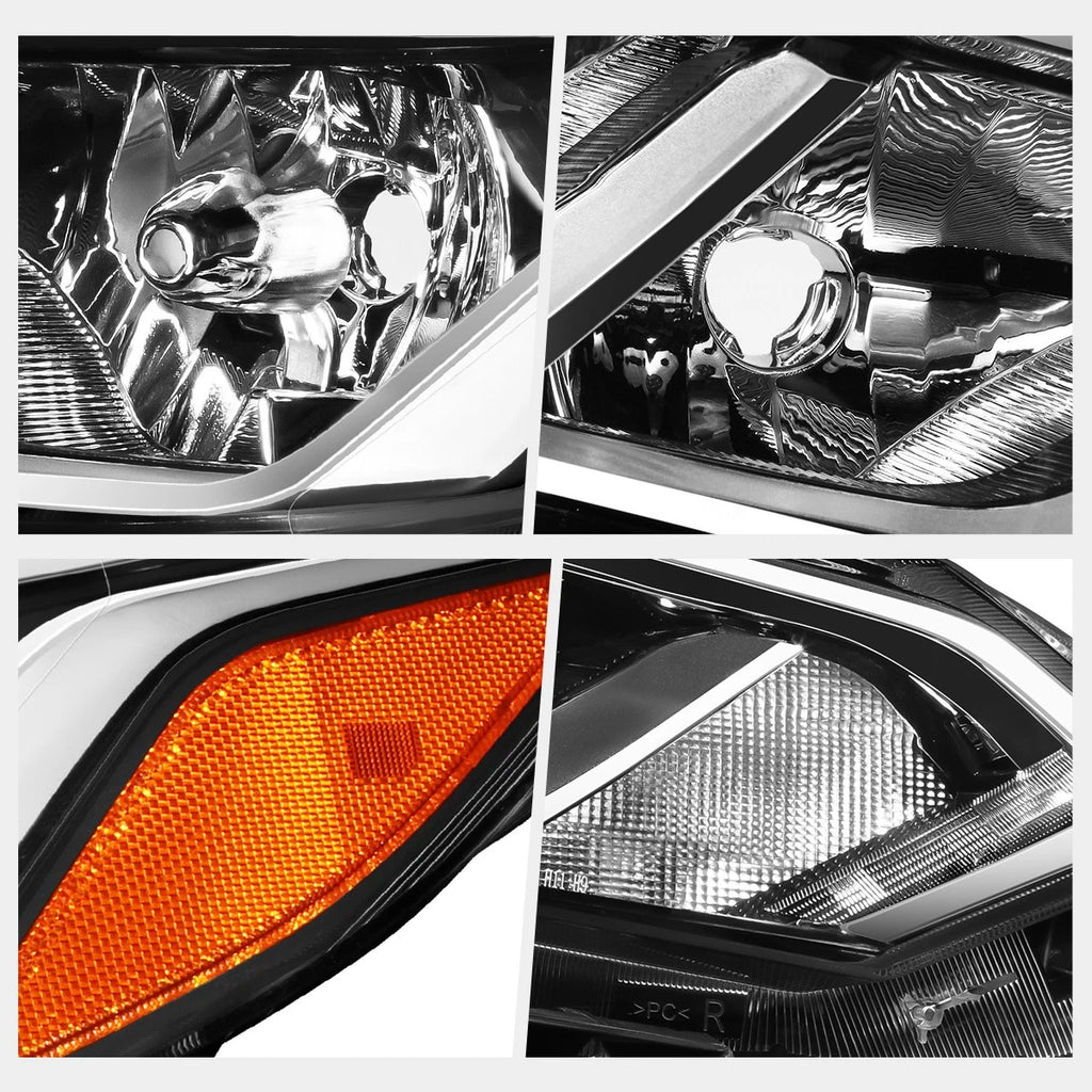 OE Style Left Side Headlight for Nissan Sentra S SV (2020–2022) - Chrome Housing, Amber Corner
