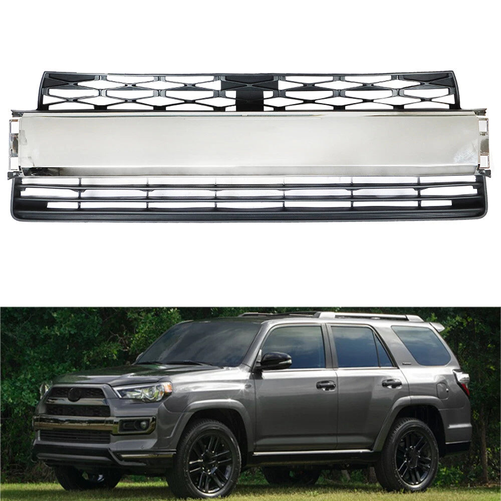 Black Chrome Front Bumper Lower Grille for Toyota 4Runner (2014–2020)