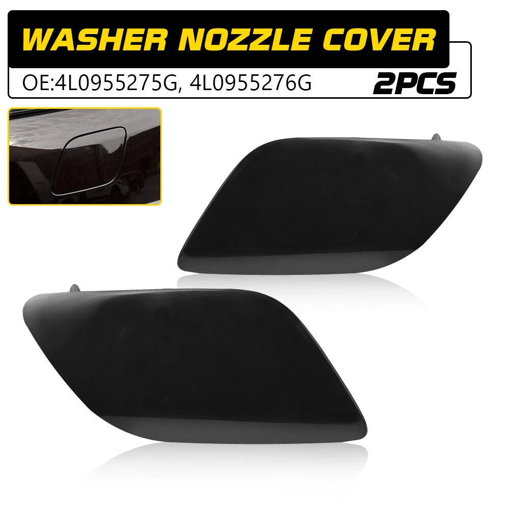 Set of 2 Headlight Washer Nozzle Covers for Audi Q7 (2010–2015)