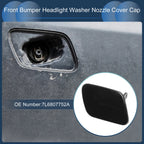Front Right Washer Nozzle Cover Cap for Volkswagen Touareg (2002–2006) Black