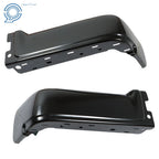 Steel Rear Step Bumper Face Bar Ends for Ford F150 (2009–2014) Matte Black