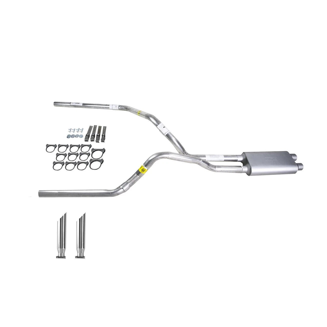 Dual Exhaust 2.5" Pipe & Flowsound Muffler SC Tip for Titan (2004–2005)
