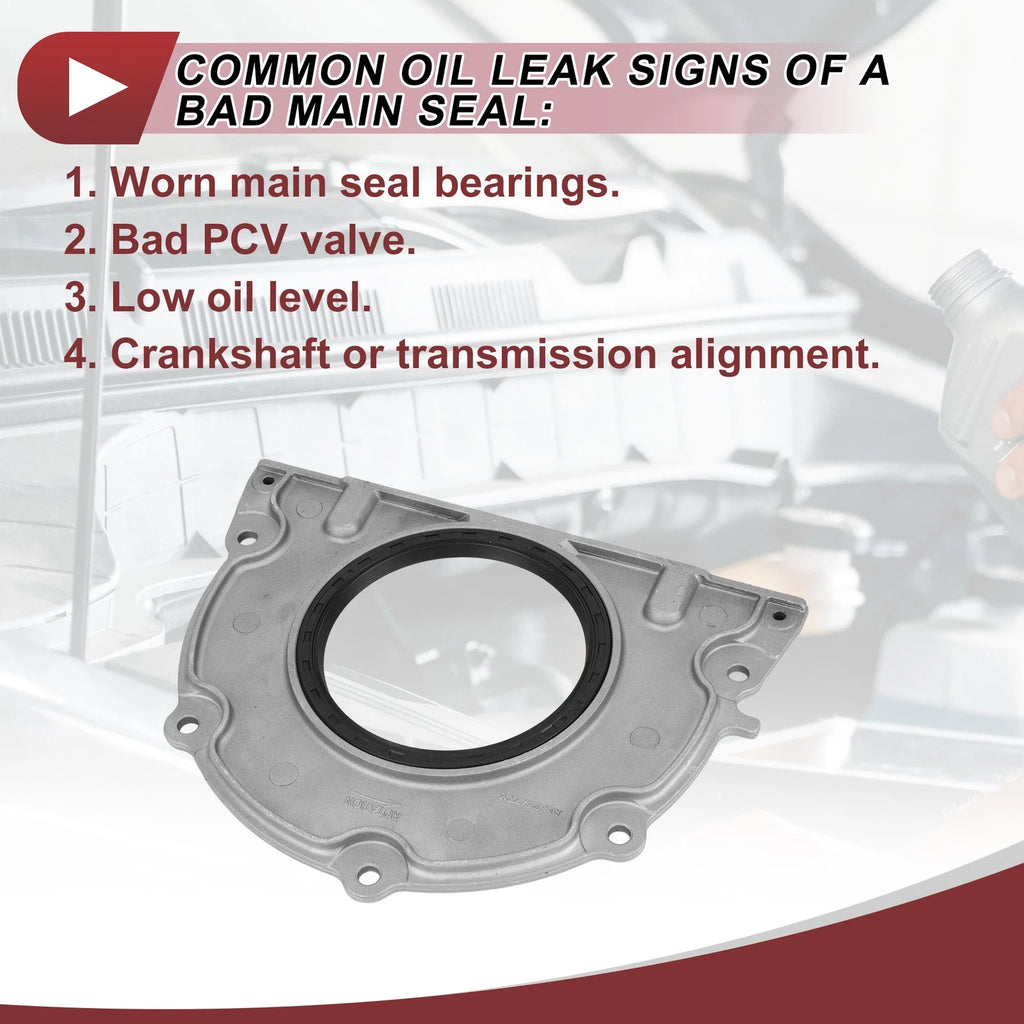 1Pc Crankshaft Oil Seal with Flange for Cadillac Buick Chevy (No. 12620955)