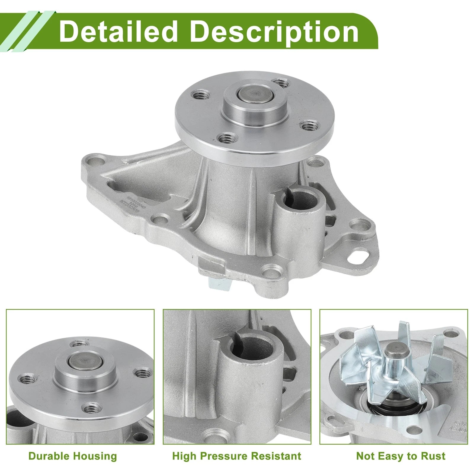 Engine Water Pump for Toyota Camry (2001–2011) No. 1610028040