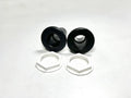 Set of 2 Thru Hull 1.5in Black Plastic for TH Marine TH-1500-DP