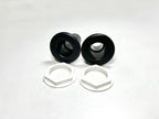 Set of 2 Thru Hull 1.5in Black Plastic for TH Marine TH-1500-DP