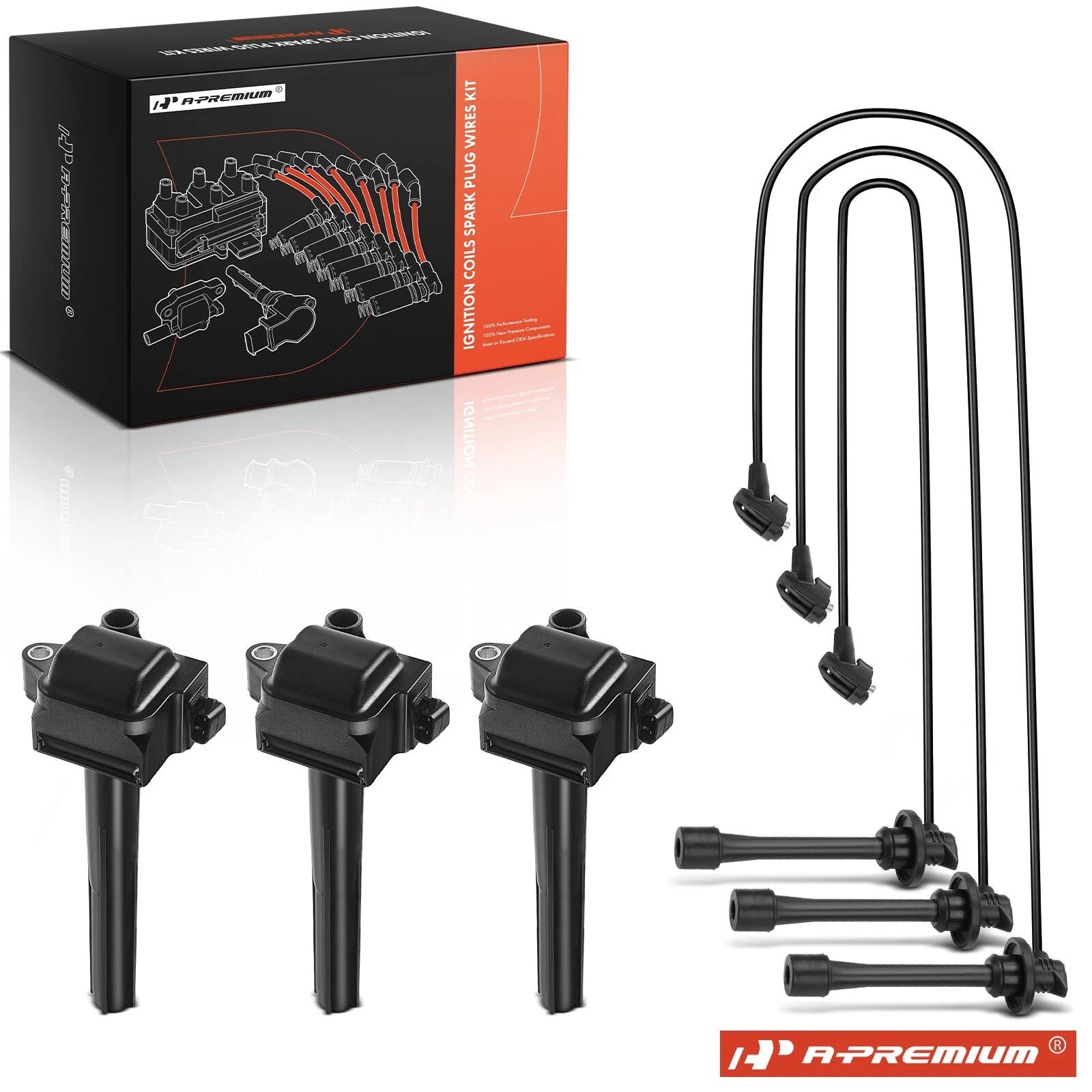 Ignition Coils & Spark Plug Wires for Toyota Camry Sienna Lexus (2012–2018)