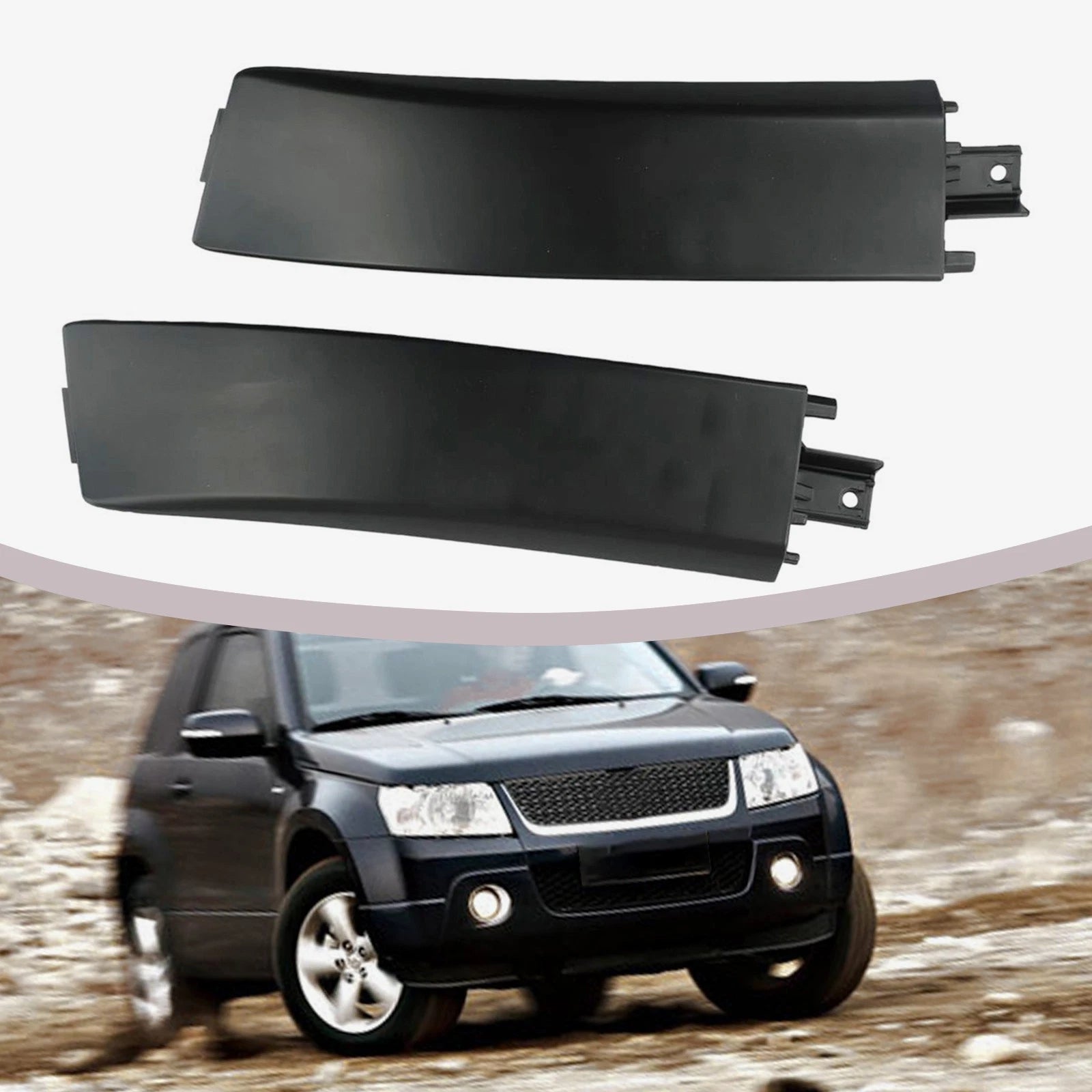 Set of 2 Roof Rack Rail End Caps for Suzuki Grand Vitara (2006–2015) OEM 78225-65J10