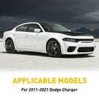 Set of 4 Black Pillar Posts for Dodge Charger (2011–2021) EXV