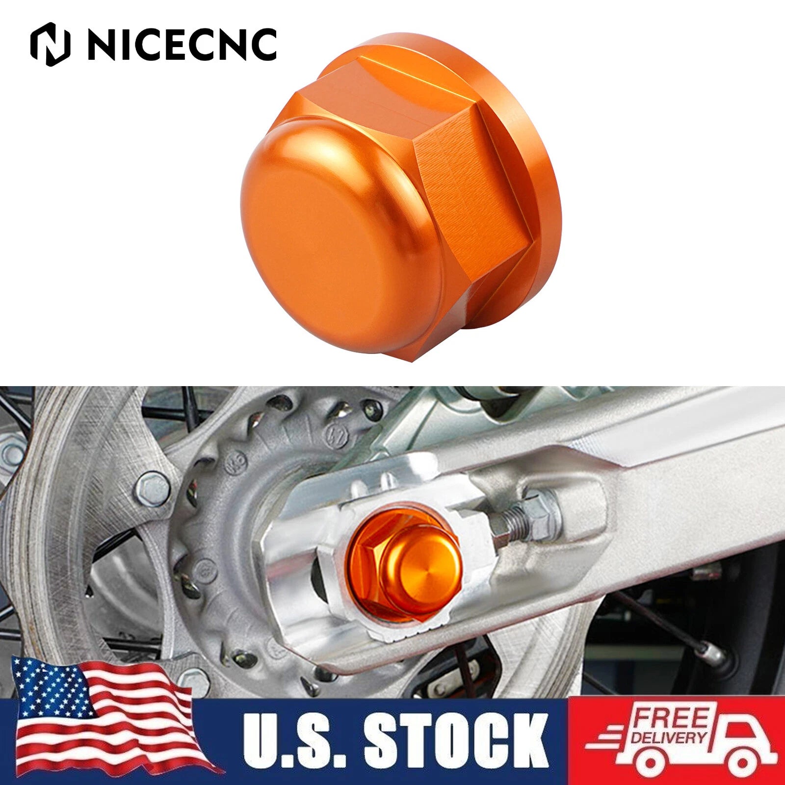 Rear Wheel Axle Nut for KTM 150 250 300 450 500 EXC F XCW (2003–2022)