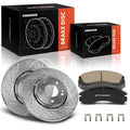 Front Drilled Brake Rotors & Ceramic Pads for Mitsubishi Lancer 