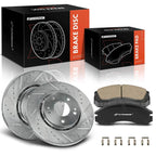 Front Drilled Brake Rotors & Ceramic Pads for Mitsubishi Lancer 