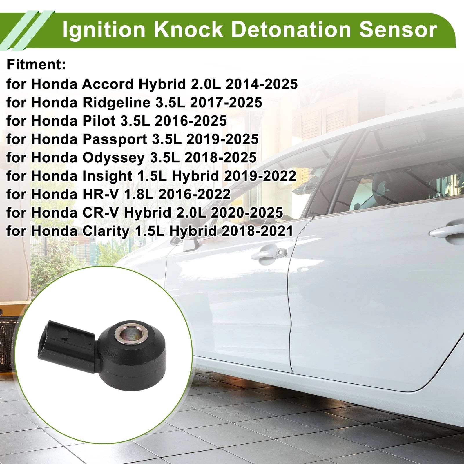 Ignition Knock Detonation Sensor No.30530R1AA01 for Honda Accord 2.4 (2014)