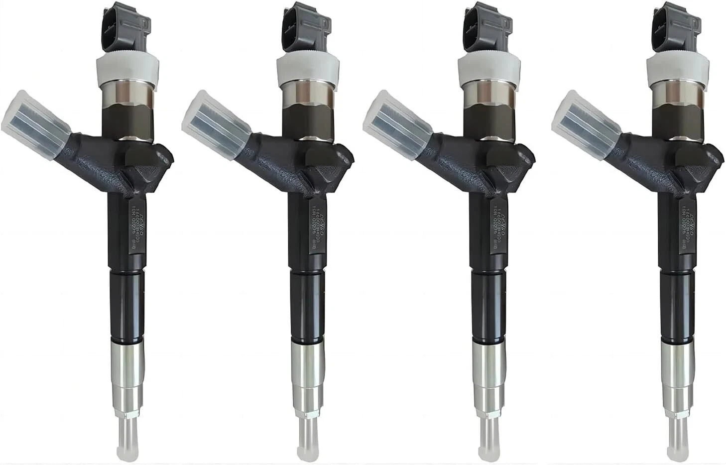 Set of 4 Fuel Injectors for Nissan 2.2L (16600-8H800, Denso 095000-0510)