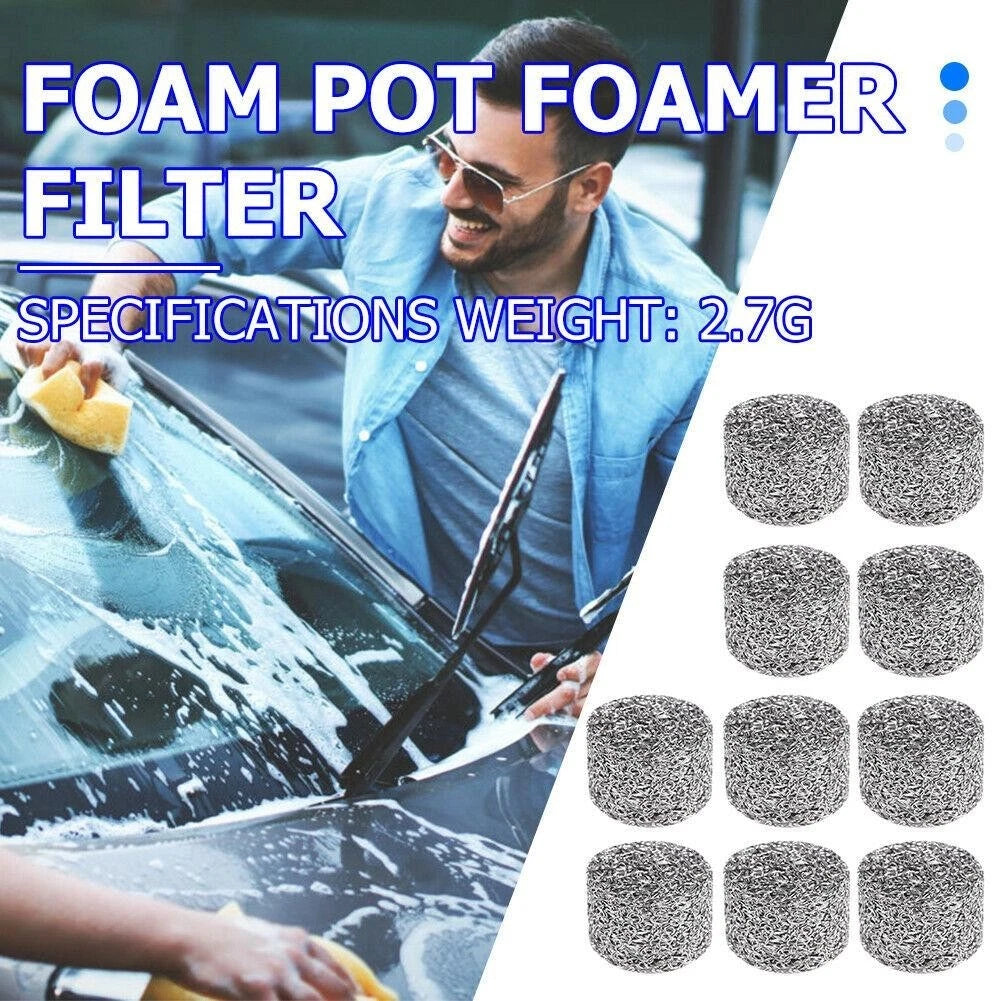 10Pcs Foam Mesh Gauze Filter for Car Pressure Washer Kit