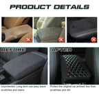 Armrest Cushion Pad for Universal Car (32x19cm) (Gloss Black)