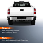 3rd Brake Light for Chevy Colorado GMC Sierra (1999–2007) Black Housing Clear Lens