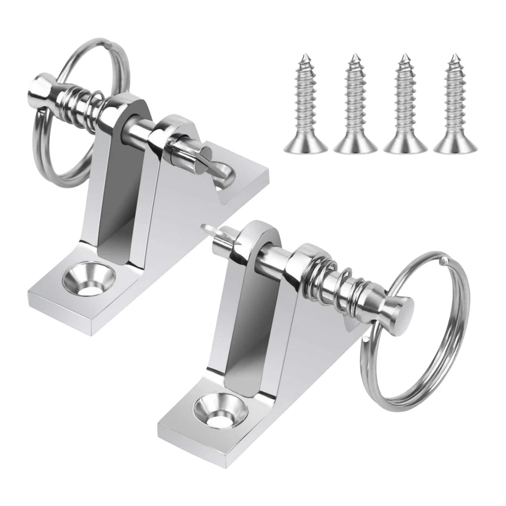 Adjustable Tilt Deck Hinge for Yacht Boats Kayaks (Stainless Steel)