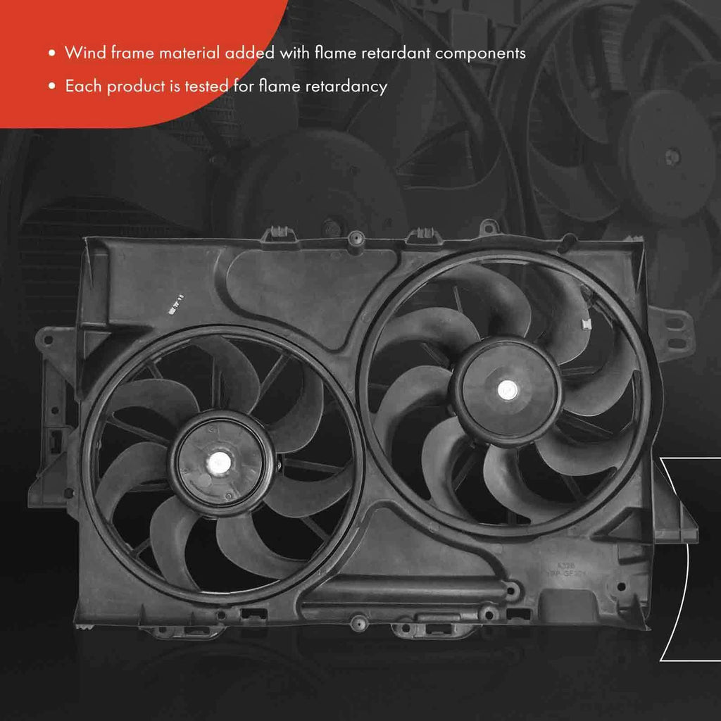 Dual Cooling Fan Assembly for Chevy Equinox Pontiac V6 (2005–2009)