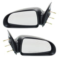 Set of 2 Manual Mirrors for Dodge Dakota (2005–2010) Black 5x7 In.