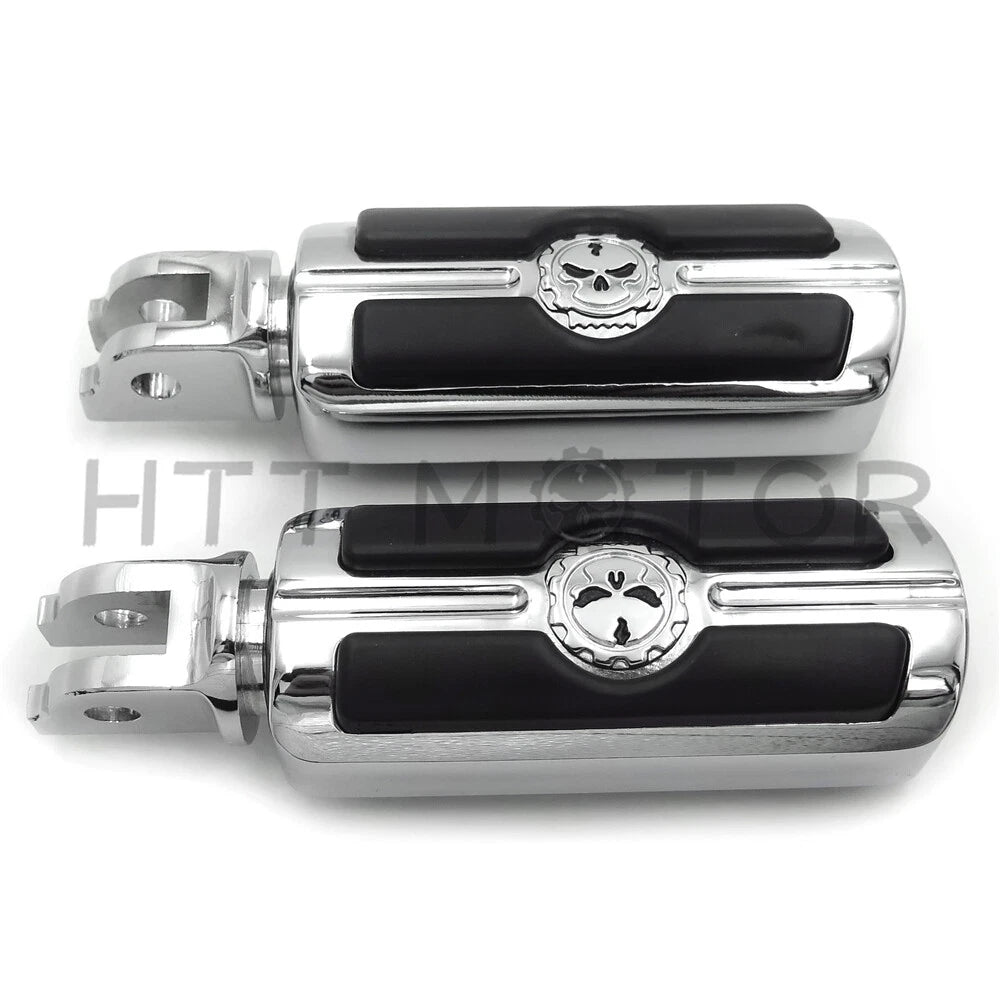Chrome Gear Skull Footpeg for Harley Breakout FXBR/FXBRS (2018–2019)