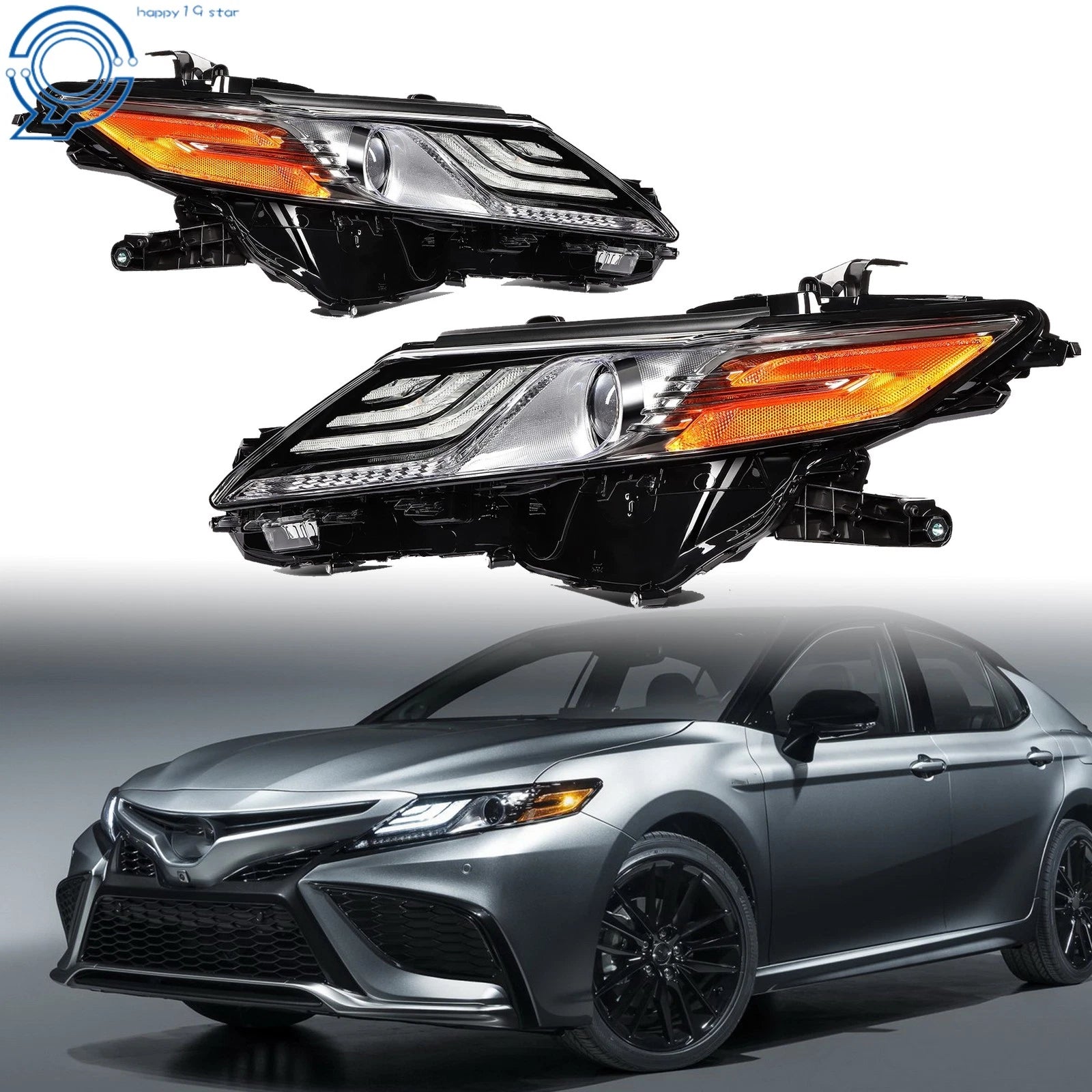 Full LED Headlight Assembly for Toyota Camry XSE XLE (2021–2022)