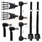 Set of 8 Front Lower Ball Joints and Sway Bar Tie Rods for Chevrolet Colorado (2004–2006)