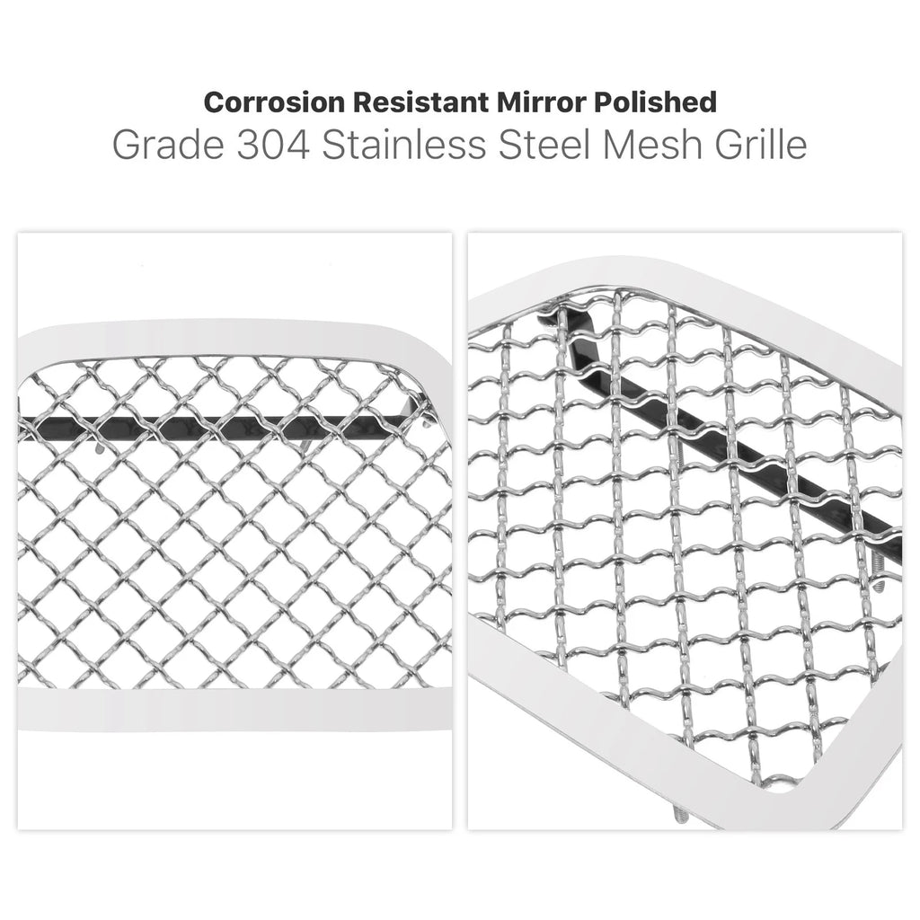 Tow Hook Grille Insert for Chevy Tahoe/Suburban (2007-2014) Chrome Mesh