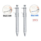 2X Vernier Caliper Gel Pen 0.5mm Tip for Measuring 0-100mm