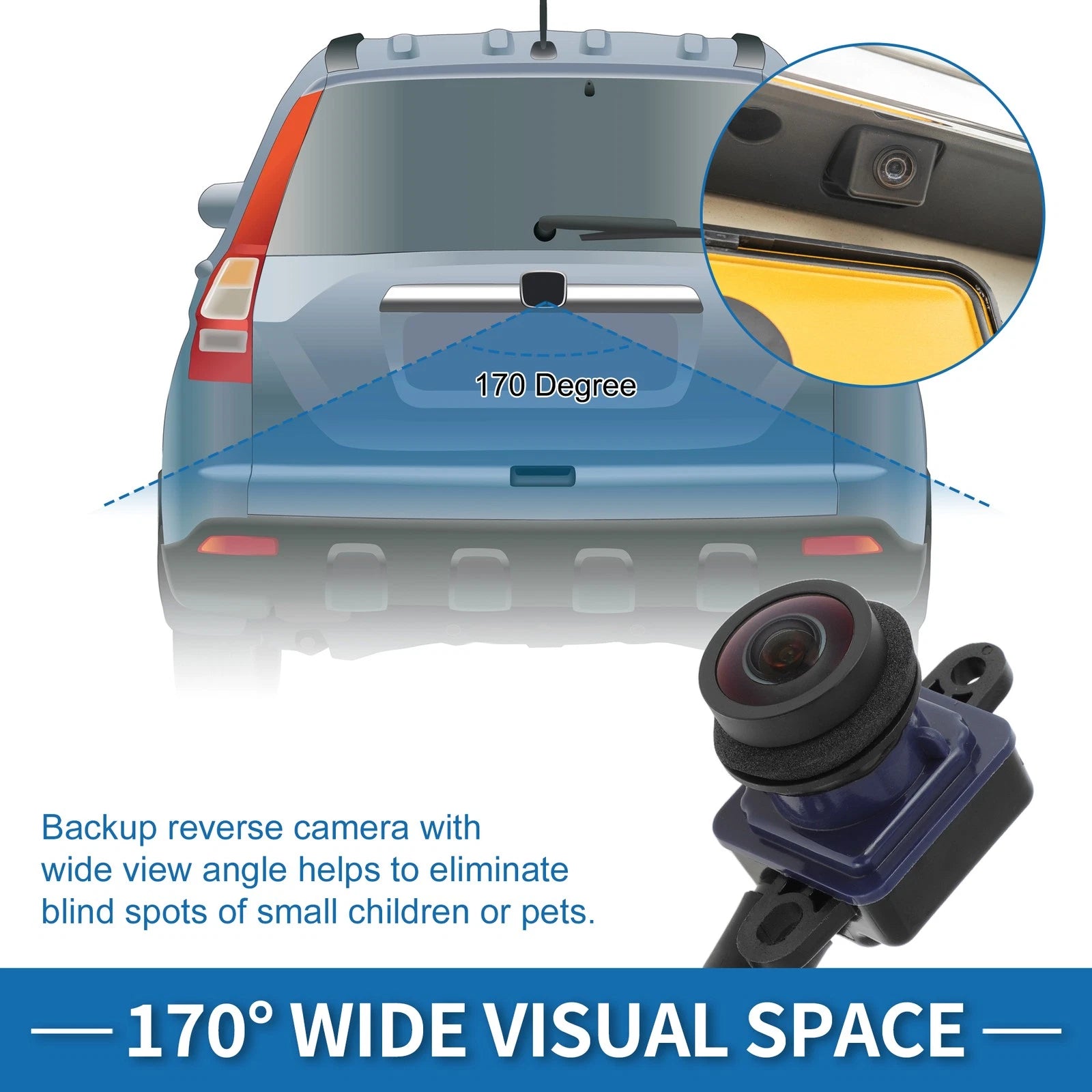 Rear View Park Assist Backup Camera 56054059AC for Dodge Durango (2011–2013)