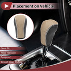 1Pc Gear Shift Knob Cover for Mazda CX-5 (2013–2014) Black Beige