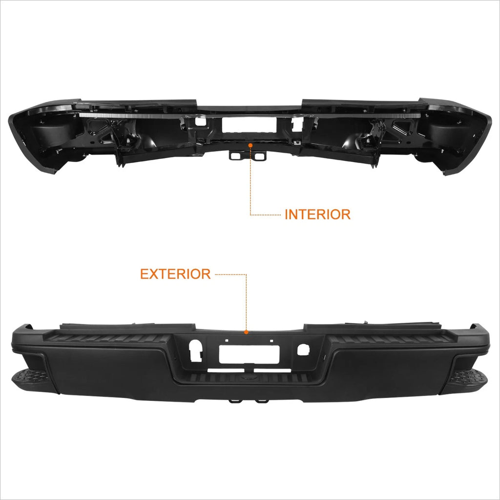 Rear Step Pad Bumper for Chevrolet Silverado/GMC Sierra 2500/3500HD (2015–2019)
