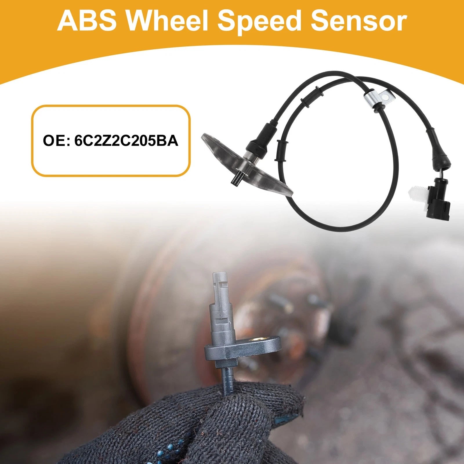 ABS Wheel Speed Sensor No. 6C2Z2C205BA for Ford E-250 (2005–2007) Front Left