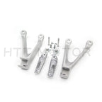 Silver Rear Passenger Footrest Foot Peg Bracket for Honda CBR1000RR (2008–2014)