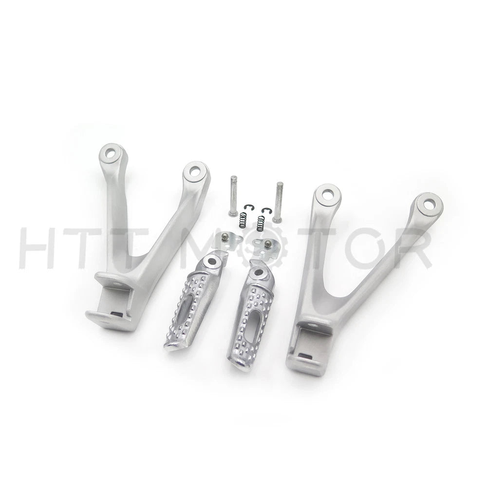 Silver Rear Passenger Footrest Foot Peg Bracket for Honda CBR1000RR (2008–2014)