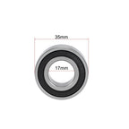 Set of 5 Ball Bearings 17x35x14mm Double Sealed Chrome Steel for Various Models