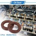 Set of 2 Oil Seal Rotary Shaft Seal FKM Rubber 38x62x10mm
