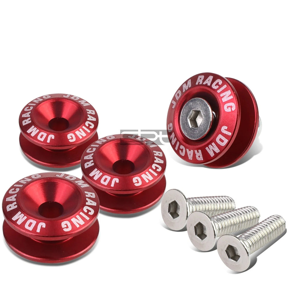 Set of 4 Aluminum Quick Release Fasteners for Car Truck
