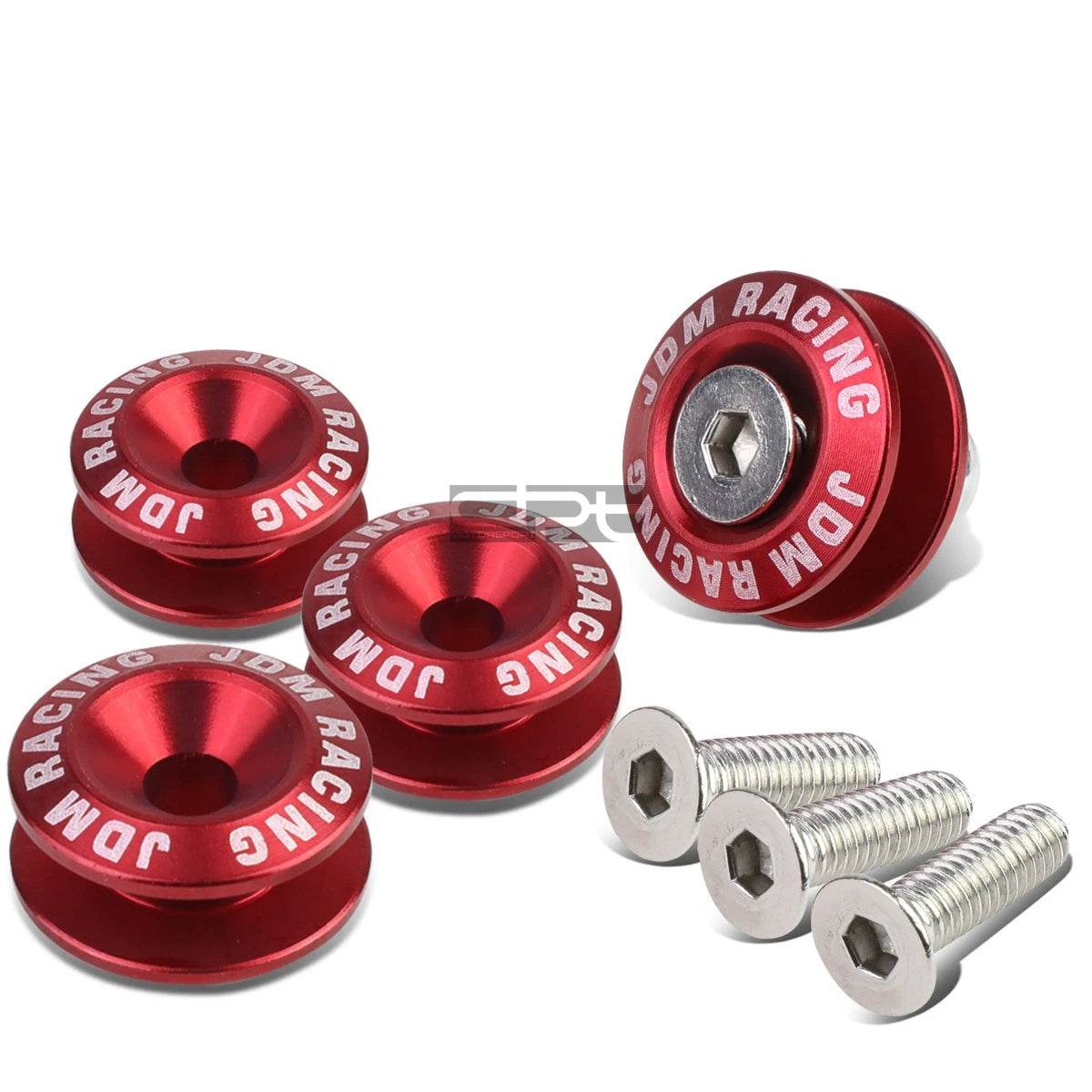 Set of 4 Aluminum Quick Release Fasteners for Car Truck