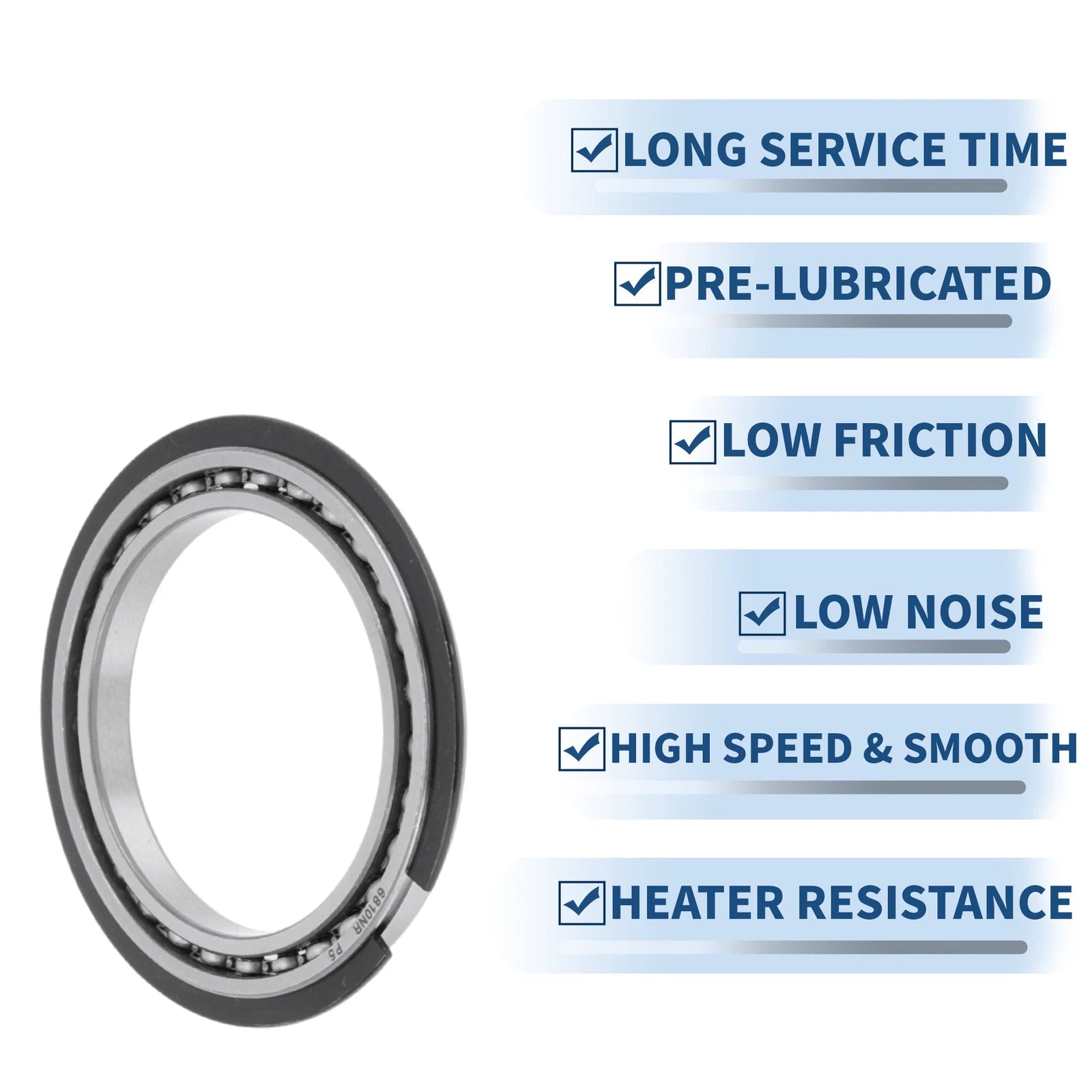 Deep Groove Ball Bearing P5 for Scooter Skateboard Wheel (50x65x7mm)