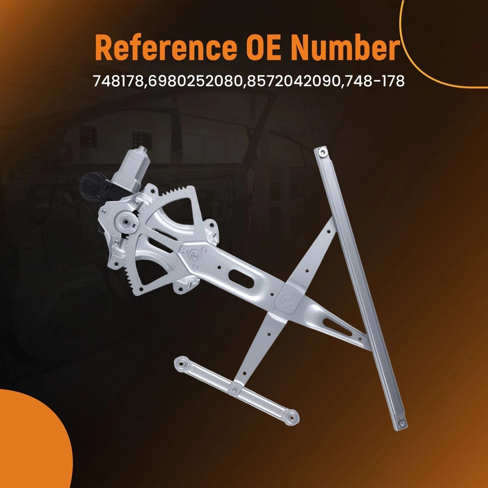Front Left Electric Window Regulator for Toyota RAV4 (2006–2012) 748178