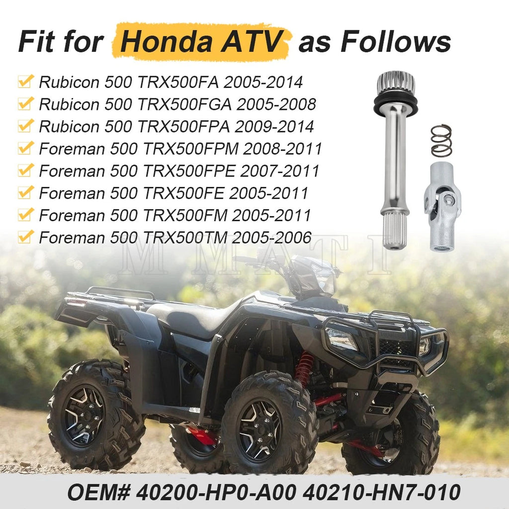 Rear Drive Prop Shaft for Honda Foreman 500, Rubicon 500 TRX500 (2005–2014)