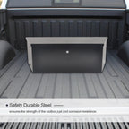 Tool Box for Pickup Truck (35"x12"x11.8") - Black Steel with Lock & Key