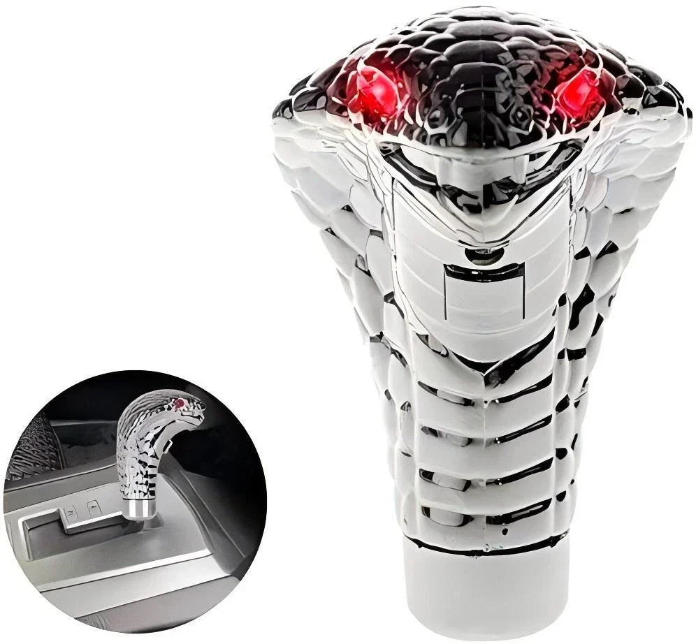 Gear Shift Knob 1x Blue/Red LED Head Snake Style for Universal