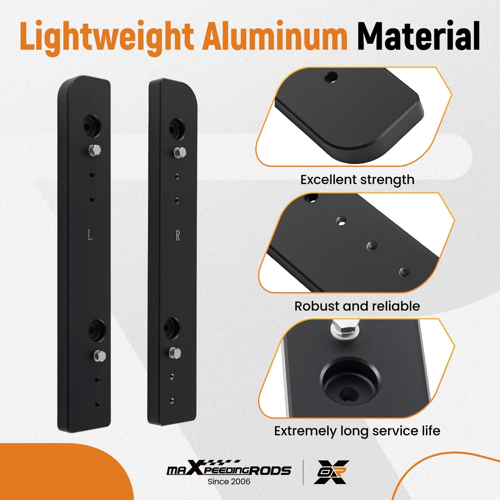1"-3" Adjustable Luggage Extender Plate for Harley Street Glide/Trike (2014–2025)