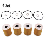 Set of 4 Oil Filters for Hyundai Genesis G80, Kia Sedona (2015–2020) 26320-3CKB0